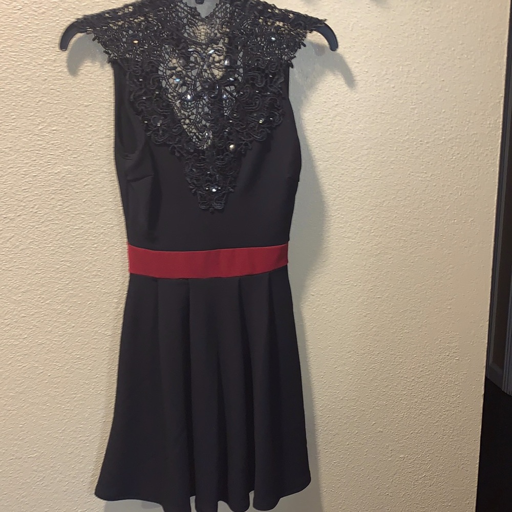 Black lace dress